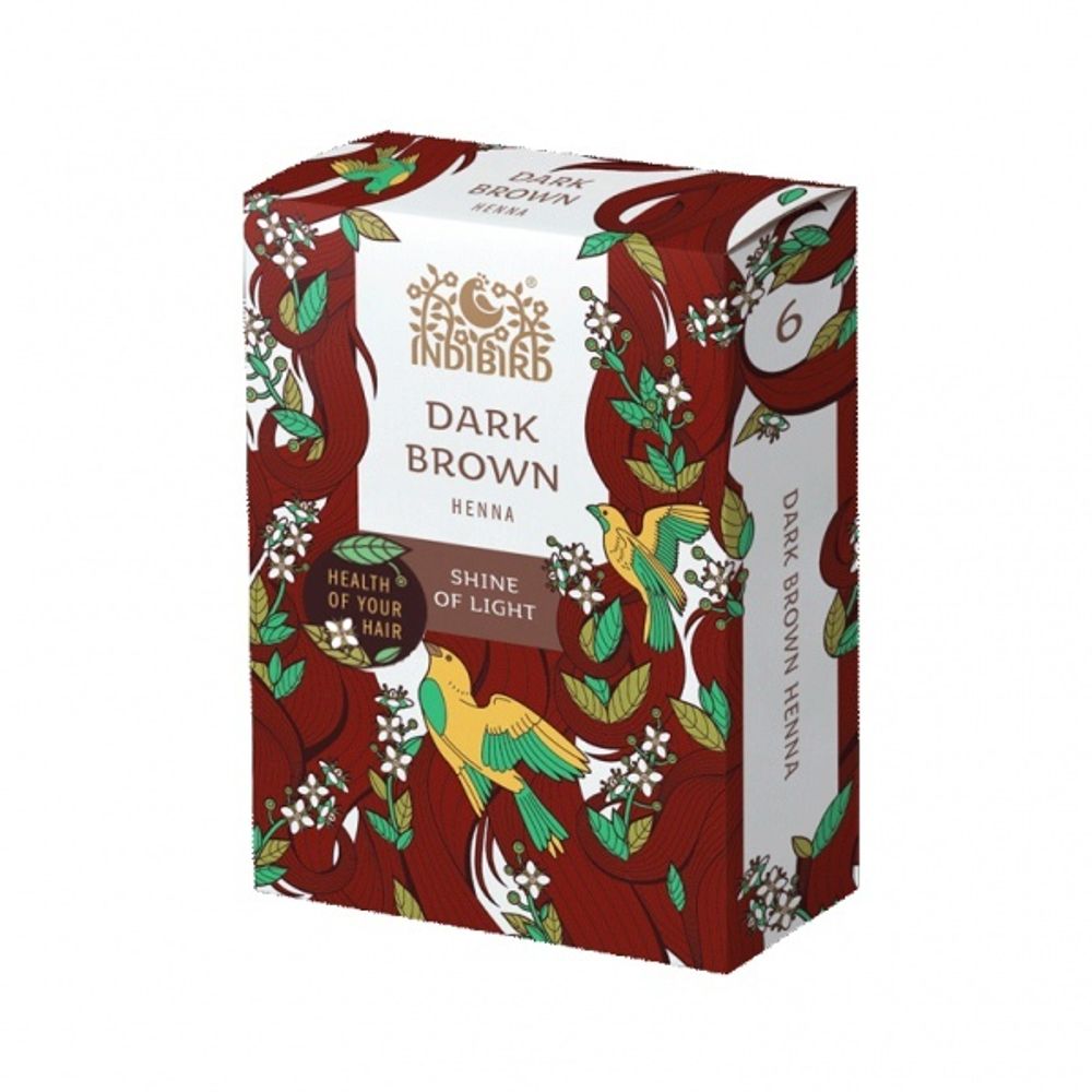 Хна Indibird тёмно-коричневая 100 г