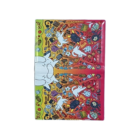 Обложка для транспортной карты "Беспорядок" увеличенная