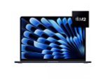 15.3 Ноутбук Apple MacBook Air 15 2023 2880x1864, Apple M2, RAM 8 ГБ, SSD 256 ГБ, Apple graphics 10-core, macOS, MQKW3, Midnight, английская раскладка