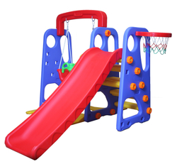 Детский комплекс Капризун с качелями и прямой горкой