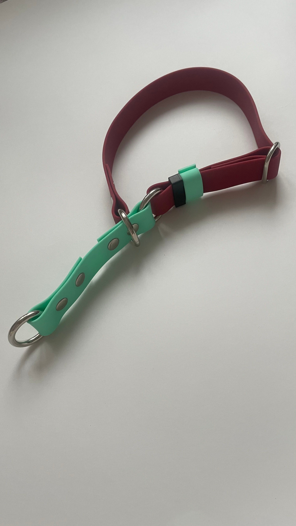 Yki too Ощейник удавка из биотана 25 мм , 35-45 см. винный и мята