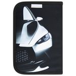 Пенал BRAUBERG с наполнением, 1 отделение, 1 откидная планка, 24 предмета, полиэстер, 21х14 см, "Fast car", 270724