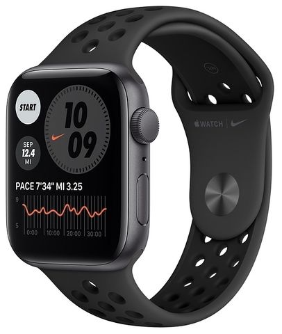 Часы Apple Watch SE GPS 44мм Aluminum Case with Nike Sport Band  Серый Космос/Антрацитовый/Черный  (MYYK2)