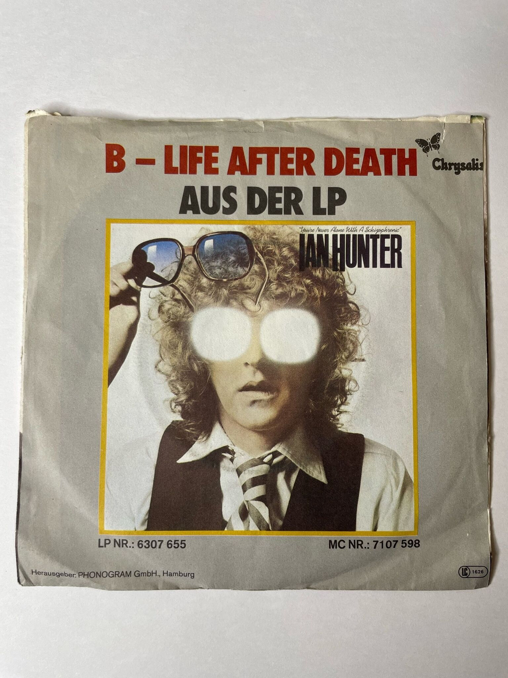 Винтажная виниловая пластинка LP Ian Hunter When The Daylight Comes (Germany 1979) 7 дюймов