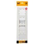 BRITE Рамка 4-местная РУ-4-БрБ белый IEK