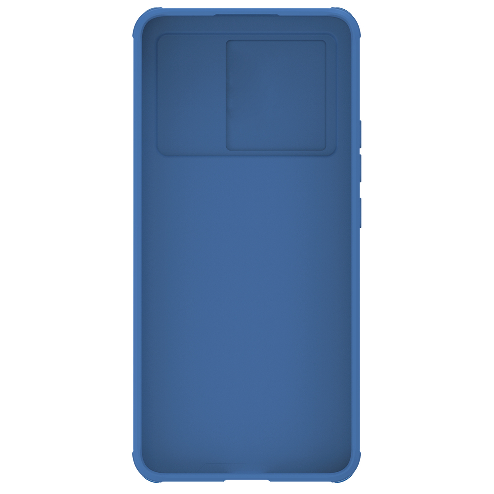 Чехол синего цвета с защитной шторкой для камеры от Nillkin на Xiaomi 13T, 13T Pro и Redmi K60 Ultra, серия CamShield Pro Case