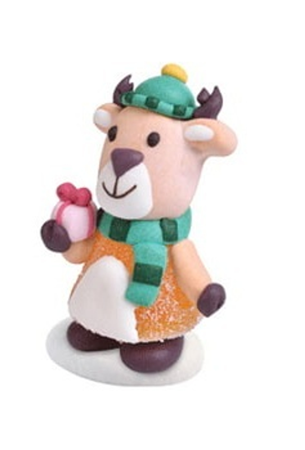 Сахарная фигурка новогодняя с мармеладом "Оленёнок"