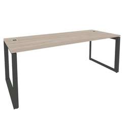 Onix Direct Стол рабочий руководителя на О-образном м/к O.MO-SRR-6.8 Дуб Аттик/Металл Антрацит 1980*