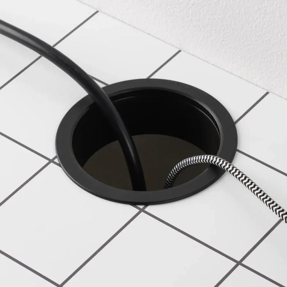 Письменный стол с ящиком - IKEA MICKE, 105x50 см,  белый антрацит, МИККЕ ИКЕА