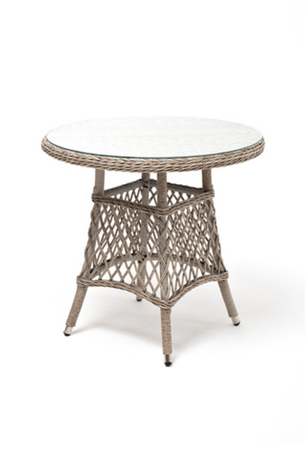 "Эспрессо-80 L" обеденная группа плетеная, цвет бежевый