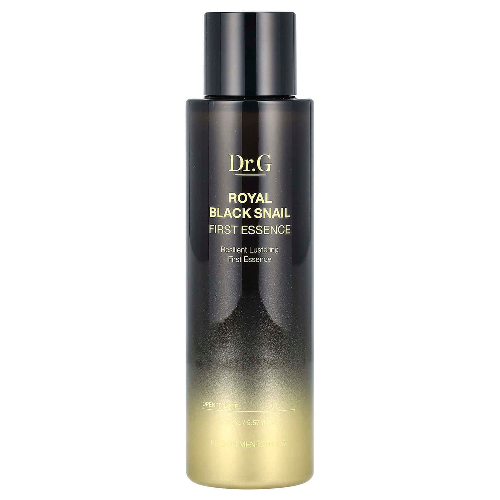 Dr. G, Royal Black Snail First Essence, эссенция с черной улиткой, 165 мл (5,57 жидк. унции)
