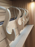 Вешалка для бани 3 крючка