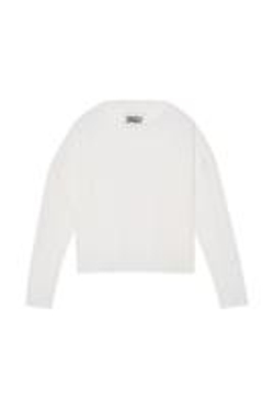 ZARA X BENITO ANTONIO ФУТБОЛКА УКОРОЧЕННОГО КРОЯ С ДЛИННЫМИ РУКАВАМИ, ЖЕЛТОВАТО-БЕЛЫЙ
