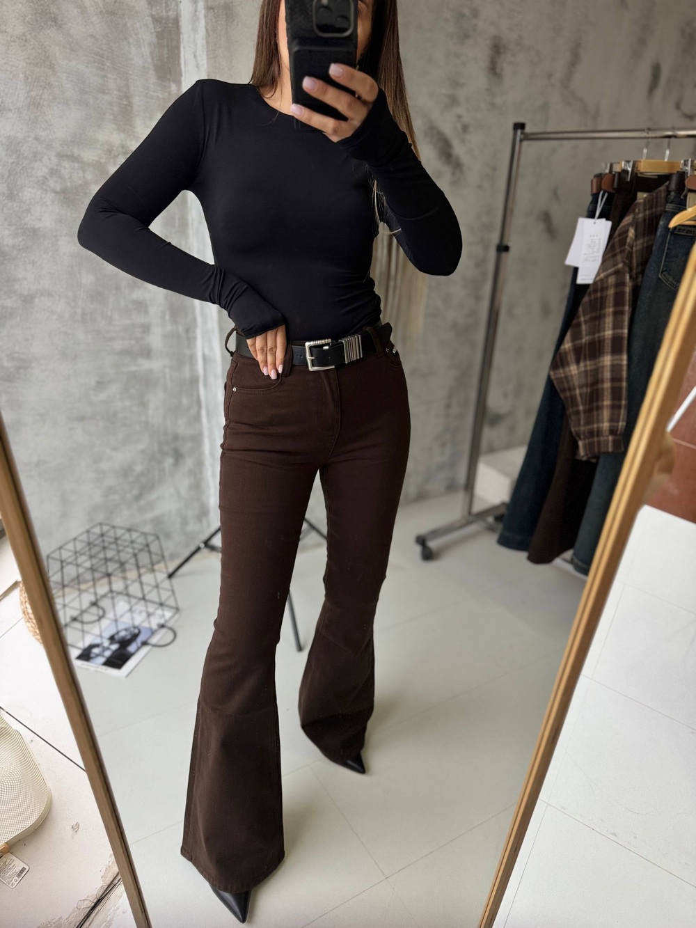 Брюки джинсовые жен. 73056-7 шок.