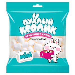Суфле воздушное Пухлый кролик mini со вкусом пломбира 40 гр/уп 40 уп/кор