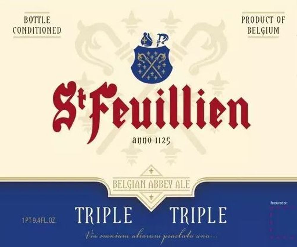 Пиво Сен Фёйен Трипель / St. Feuillien Triple 30л - кег