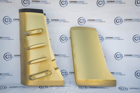 Обтекатель угловой кабины внутрен/наружний прав. SHACMAN X3000 (золотой)