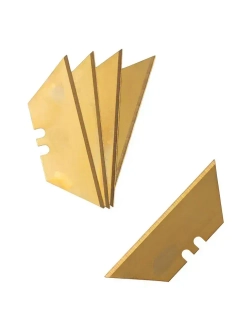 Лезвия для ножей трапециевидные 19 мм с титановым покрытием 5 шт RAGE by VIRA