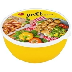 Миска пластиковая 2л с крышкой «Grill menu»
