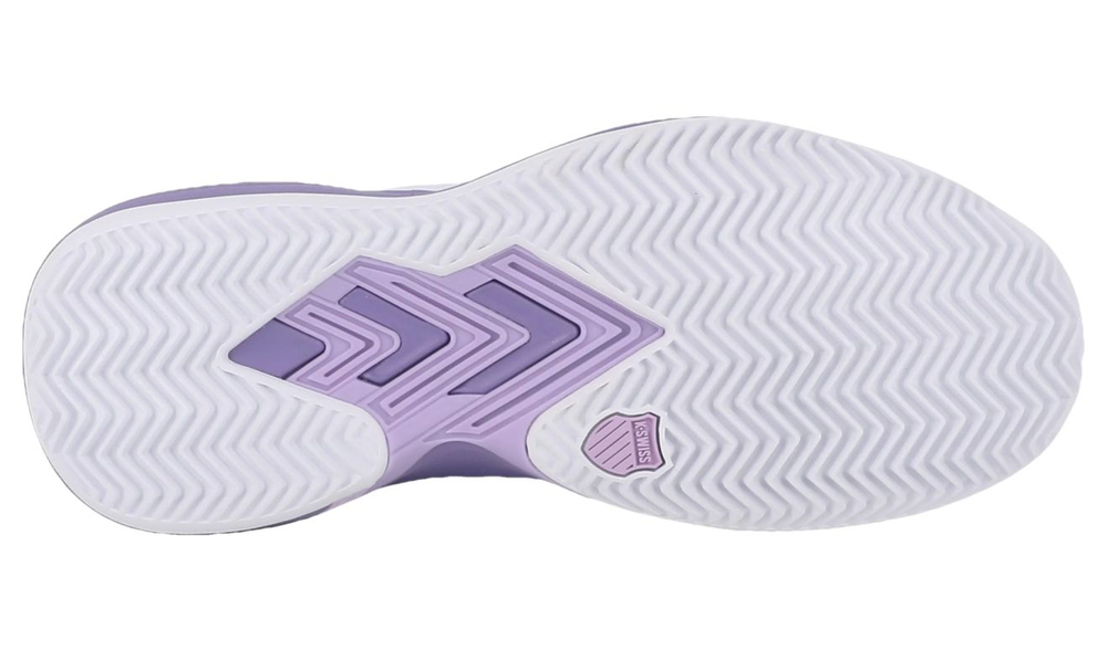Женские Кроссовки теннисные K-Swiss Ultrashot Light Clay - white/purple haze/neon lavender