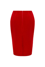 Юбка миди из бархата