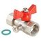 Кран шар. Valtec VT.807.N.0404 для подключения манометра ВР 1/2quot;х1/2quot;