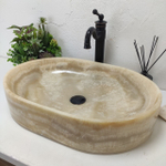 Раковина из оникса Oval Yellow Big OY-61558 60*40*13