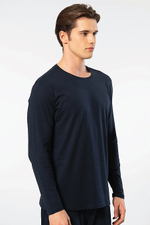 Футболка мужская с круглым вырезом темно-синий