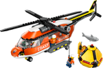 Конструктор Лего Сити Вертолёт береговой охраны 60503 | LEGO City Coast Guard Helicopter | спасательный 551 деталей 7+