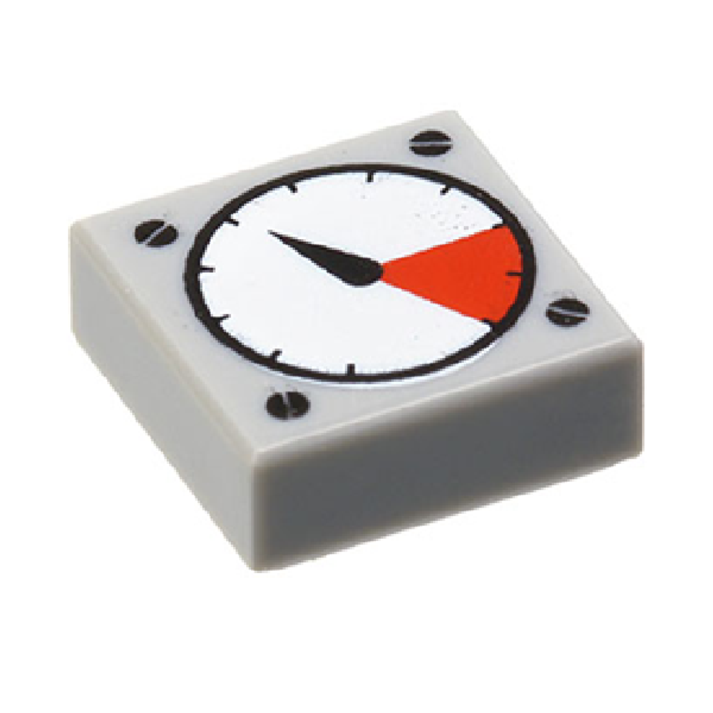 Плитка со шкалой 3070p07 Light Bluish Gray