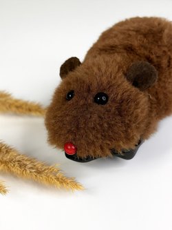 Игрушка Мышь на радиоуправлении цвет коричневый (202073373-2)