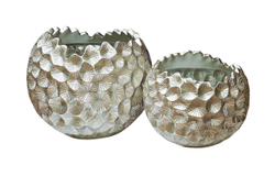 ZS-C1032-18 Кашпо 46*46*40см цвет серебро