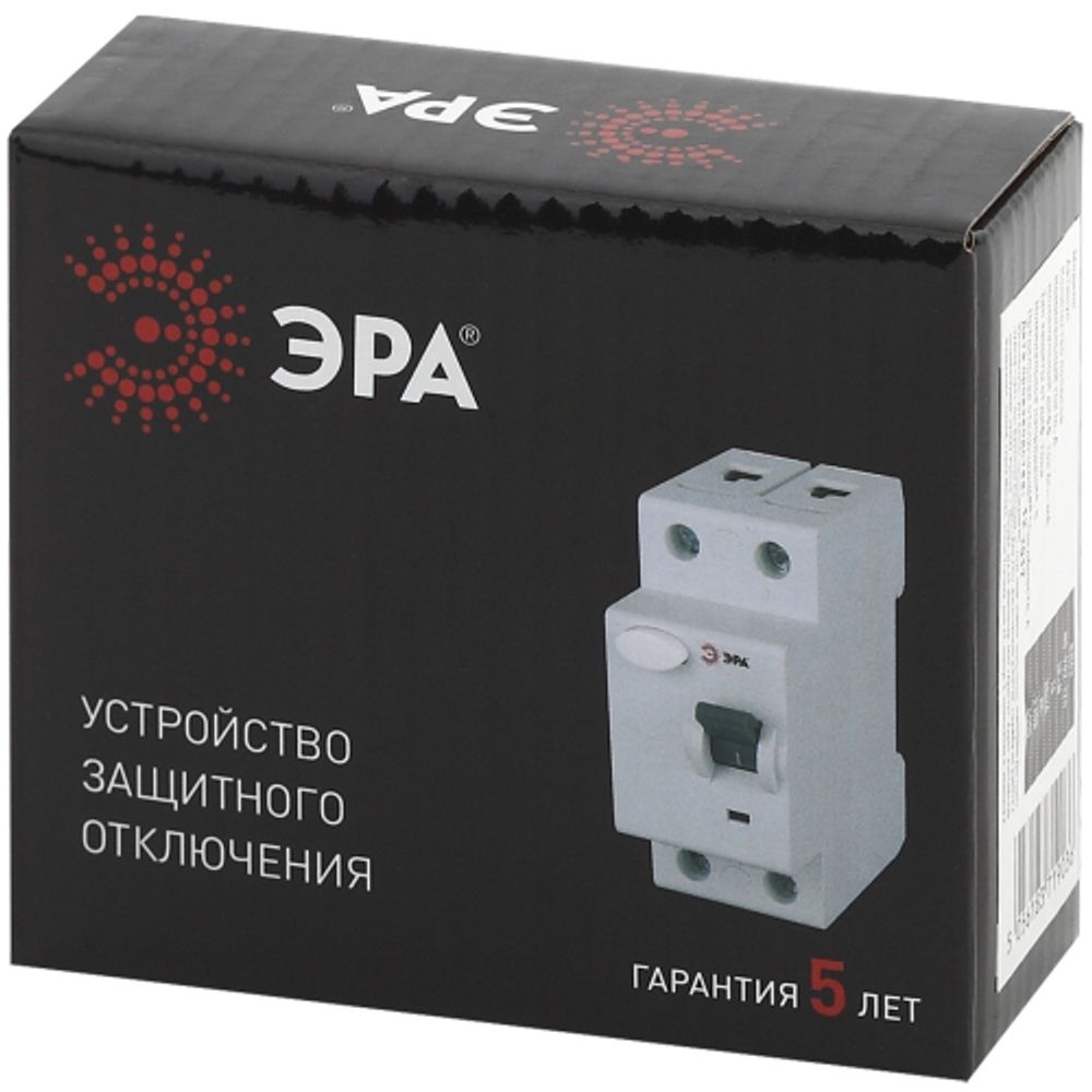 УЗО ЭРА PRO NO-902-56 ВД1-63 2P 25А 100мА тип АC электромеханическое | УЗО