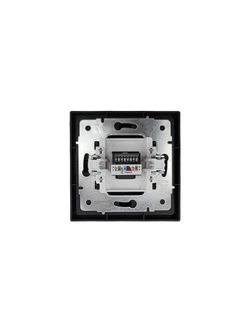 Розетка компьютерная 1-мест. СП ZIMA IP20 черн. бархат LEZARD 704-4288-140