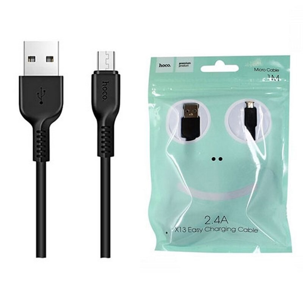 Кабель USB - Micro HOCO X13 (черный) 1м