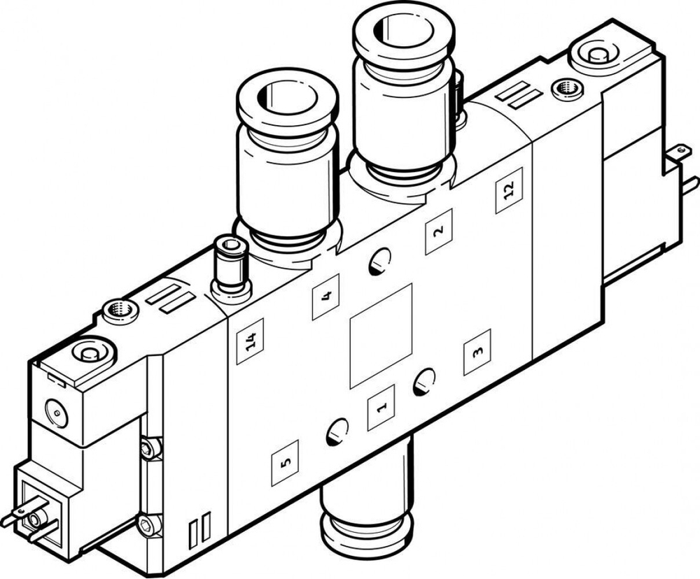 CPE24-M2H-5JS-QS-12 Распределитель с электроуправлением
