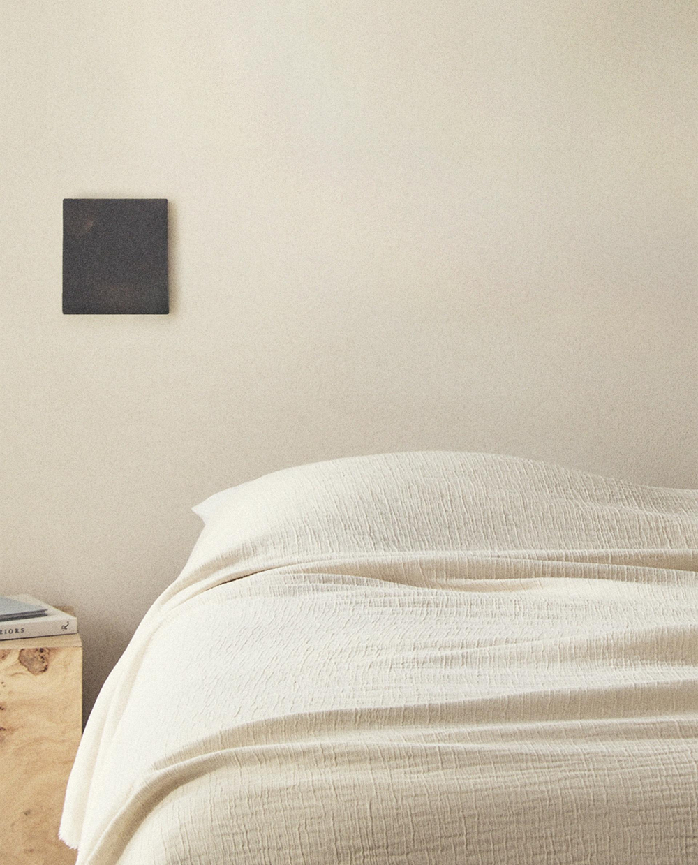 Zara Home покрывало из хлопка, экрю · 5160/006