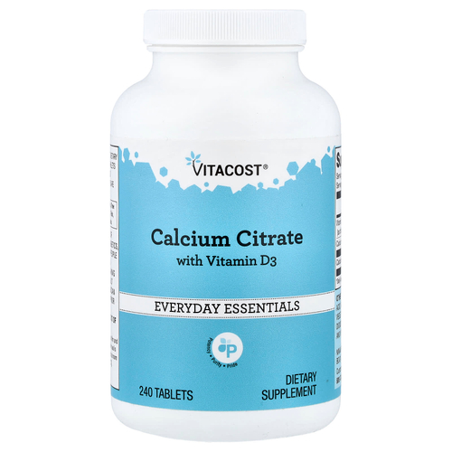 Vitacost, Calcium Citrate with Vitamin D3, 240 Tablets