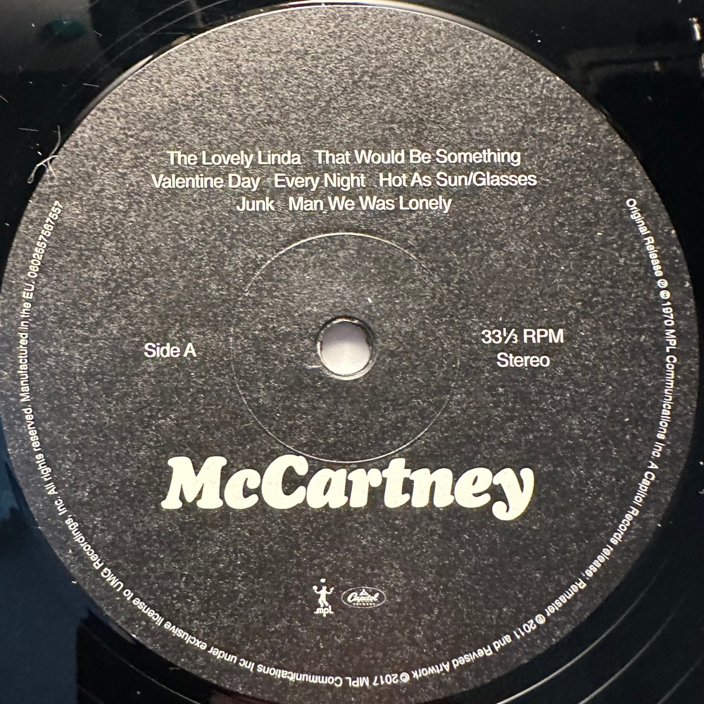 McCartney - McCartney (Европа 2017г.)