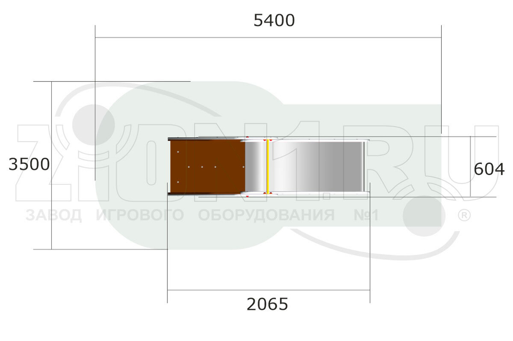 Детская горка «Парусник»