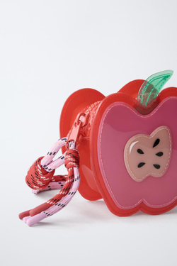 ZARA СУМКА «ЯБЛОКО» С ПЛЕЧЕВЫМ РЕМНЕМ, КРАСНЫЙ