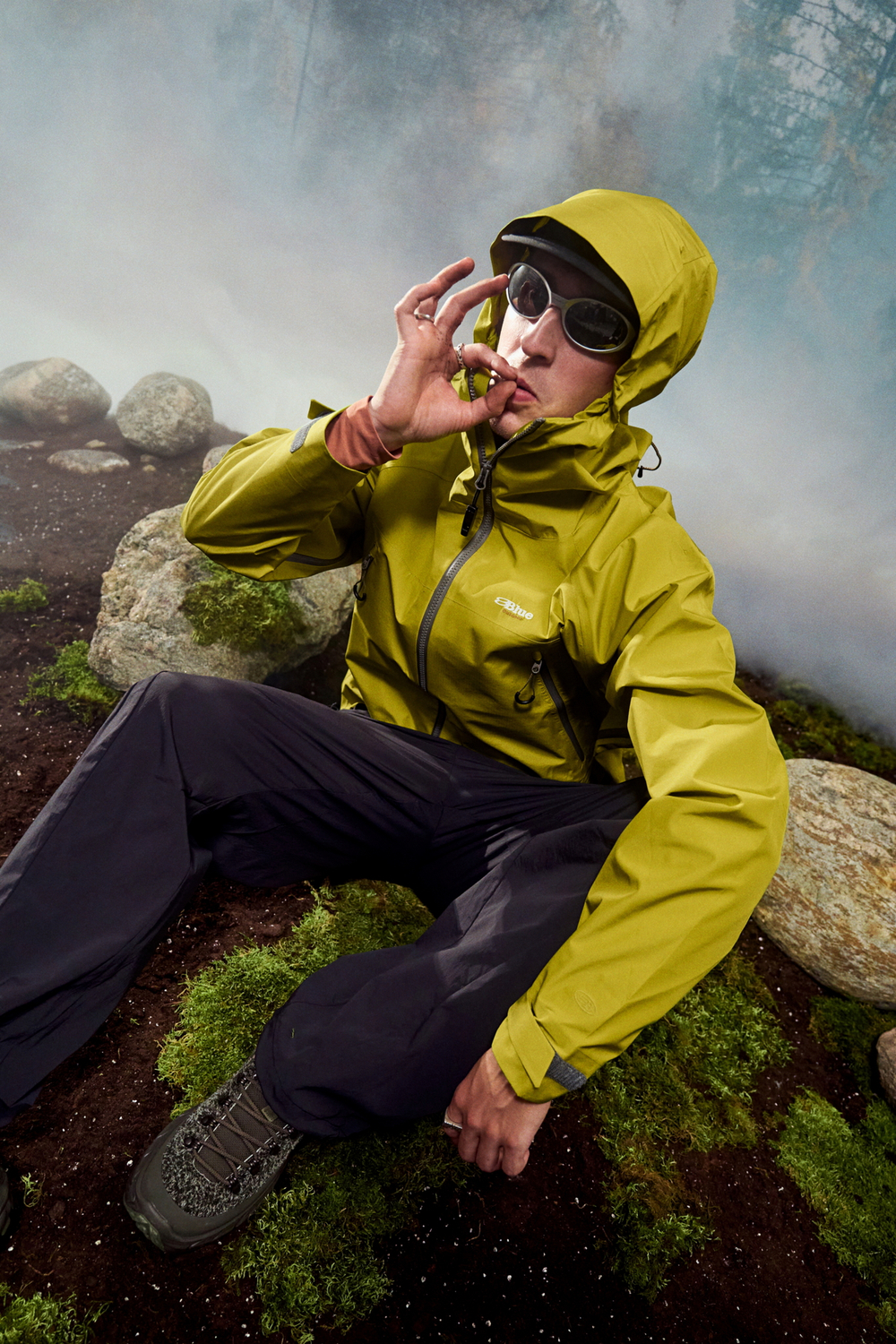 Куртка Nothomme Blue Waterproof Jacket "Apricot"