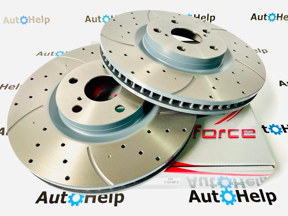 Диск тормозной перфорированный G-Brake GR-02606 передний левый 324mm