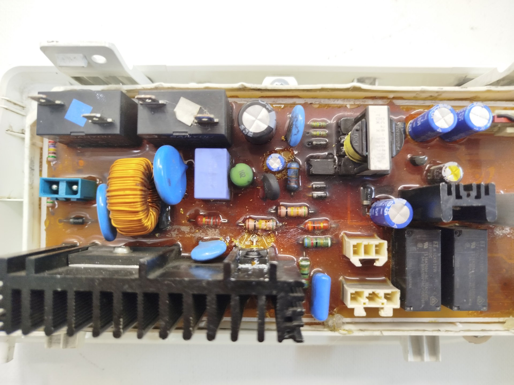 415 Силовой модуль и панель индикации в сборе для стиральной машины Samsung WF80F5E5U4W / 06DC9201238NBNBJD690173 б/у