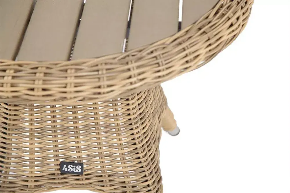 "Равенна" кофейный стол из искусственного ротанга, цвет соломенный