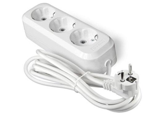 Удлинитель 3 гнезда с/з 10м (25шт/кор)