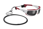 Спортивные очки LiP Typhoon / Gloss White - Red / Zeiss / PA Polarized / Methane Smoke Lens