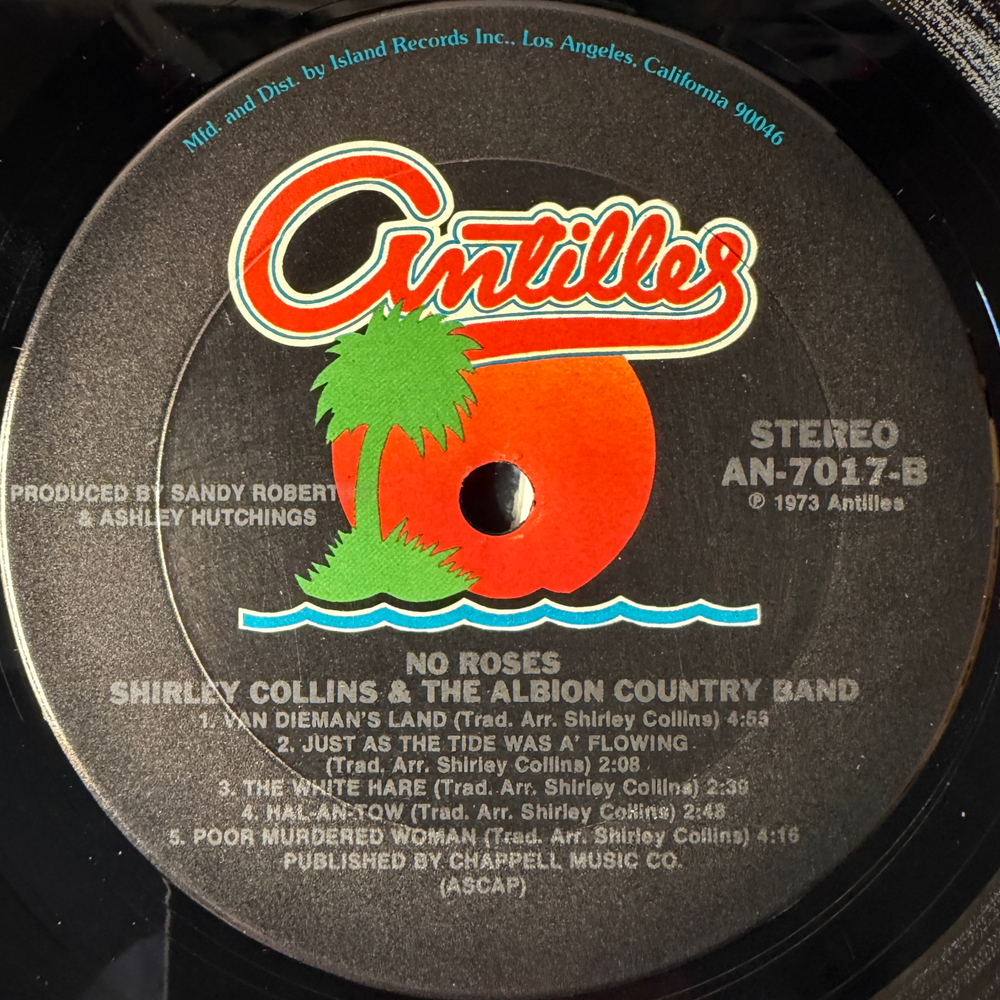 Shirley Collins And The Albion Country Band ‎– No Roses (США 1976г.) Т
