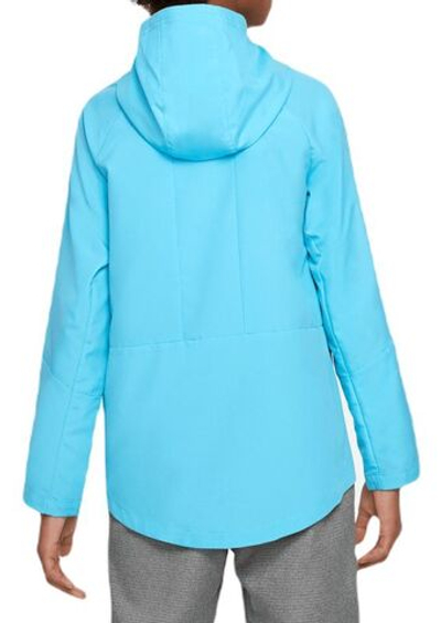 Кофта для мальчика теннисная Nike Dri-Fit Woven Training Jacket - baltic blue/baltic blue/white