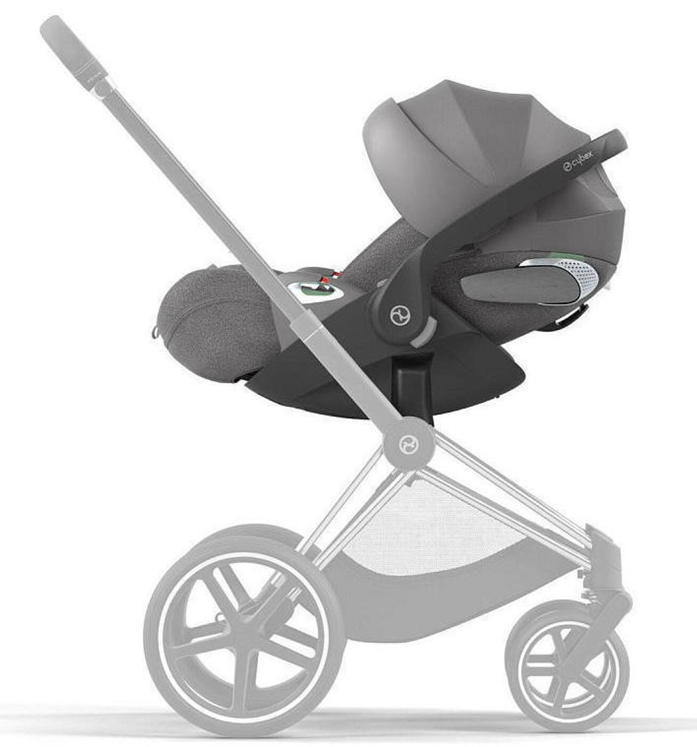 Коляска Cybex Balios S Lux SLV complete Cloud T Mirage Grey Plus 3 в 1 Stone Grey с дождевиками